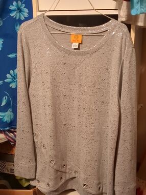 Ruby Rd. sparkle crossover top